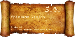 Spielman Vivien névjegykártya